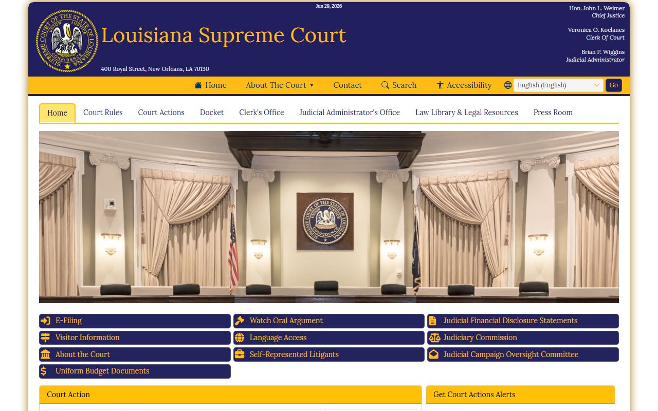 Plaquemines Parish court records Louisiana judiciary source